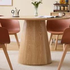 Nordlys Eettafel voor 6 personen Rond Hout