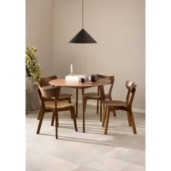 Giga Living Eettafel Walnoot Rond - 105x105x76cm - Levi Online