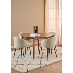 Giga Living Eettafel Walnoot Uitschuifbaar - 154x115x75 cm - Gradje Best