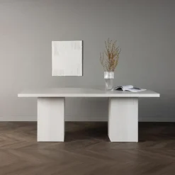 Fjôrd Eettafel Whitewash Hout - 200x90x75cm - Olga Online