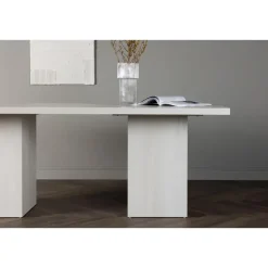 Fjôrd Eettafel Whitewash Hout - 200x90x75cm - Olga Online