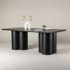 Fjôrd Eettafel Zwart 210cm - Fineer - 6-8 Personen - Tafel Olivia Sale
