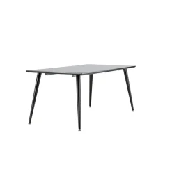 Fjôrd Eettafel Zwart Hout - 180x90x75cm - Dipp Online