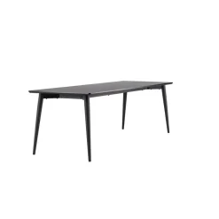 Fjôrd Eettafel Zwart Hout - 230x85x75cm - Ellis Outlet