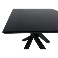 Fjôrd Eettafel Zwart Hout - 180x90x75cm - Piazza Sale