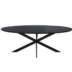 StarFurn Eettafel Zwart Hout - 240x110x76cm - Ferris Clearance