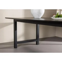 Fjôrd Eettafel Zwart Hout - 220x100x75cm - Count Discount