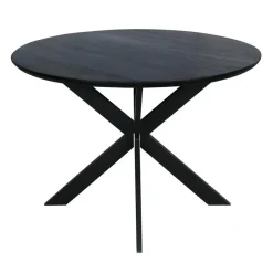 StarFurn Eettafel Zwart Hout - 110x110x76cm - Ferris