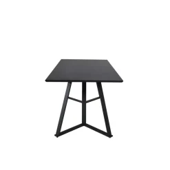 Fjôrd Eettafel Zwart Hout - 180x90x75cm - Marina Discount