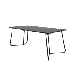 Fjôrd Eettafel Zwart Hout - 190x90x75cm - Petra Outlet