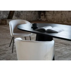 Fjôrd Eettafel Zwart Hout - 230x115x76cm - Bootcut New