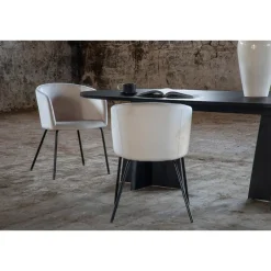 Fjôrd Eettafel Zwart Hout - 230x115x76cm - Bootcut New