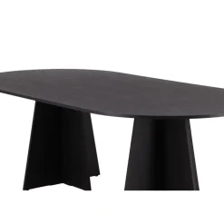 Fjôrd Eettafel Zwart Hout - 230x115x76cm - Bootcut New