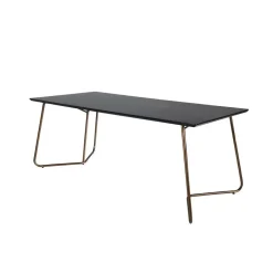 Fjôrd Eettafel Zwart Hout - 190x90x75cm - Petra Distressed New