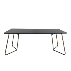 Fjôrd Eettafel Zwart Hout - 190x90x75cm - Petra Distressed New