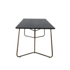 Fjôrd Eettafel Zwart Hout - 190x90x75cm - Petra Distressed New