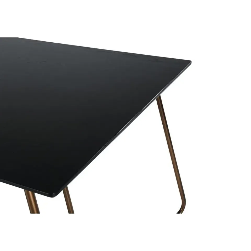 Fjôrd Eettafel Zwart Hout - 190x90x75cm - Petra Distressed New