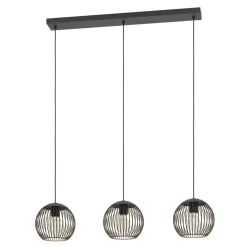EGLO Almanzora Hanglamp - E27 - 90 cm - Staal - Zwart/Koper Online