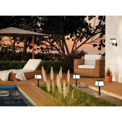 EGLO Altilia Solar Wandlamp - LED - 20 cm - Zwart/Wit Hot