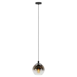 EGLO Ariscani 1 Hanglamp - E27 - Ø 20 cm - Koperglas - Zwart Hot
