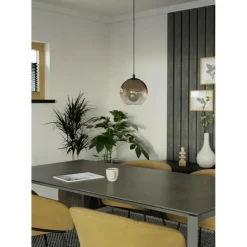 EGLO Ariscani 1 Hanglamp - E27 - Ø 20 cm - Koperglas - Zwart Hot