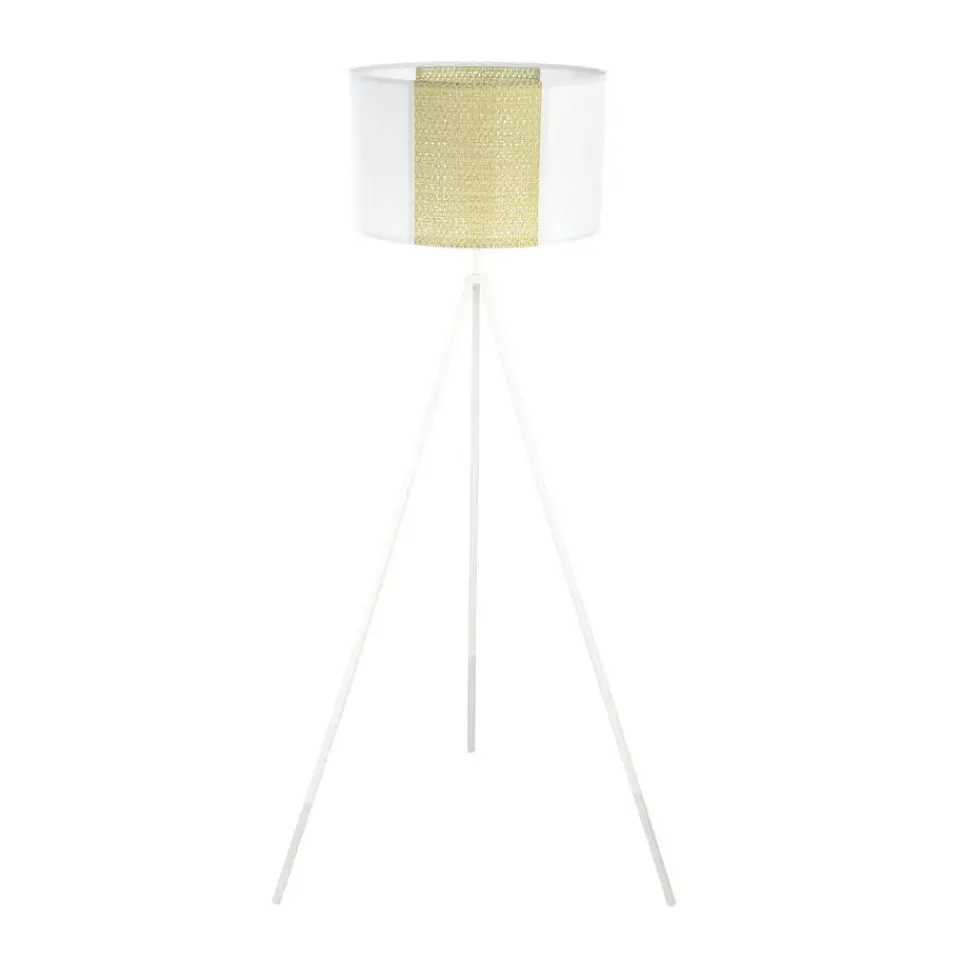 EGLO Arnhem Staande lamp - E27 - Papier/Staal - Wit/Bruin Discount