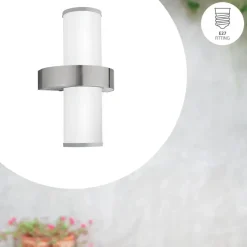 EGLO Beverly Wandlamp - E27 - 35 cm - Zilver/Wit New