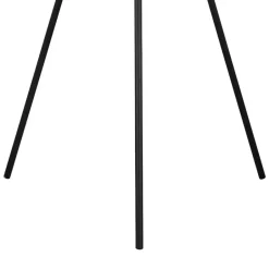 EGLO Bordesley Vloerlamp - E27 - 139 cm - Zwart/Natuur New