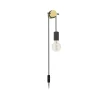 EGLO Buddon Wandlamp - E27 - 5,5 cm - Bruin/Zwart Clearance