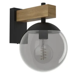 EGLO Bufalata Wandlamp - buitenverlichting - E27 - Zwart, bruin New