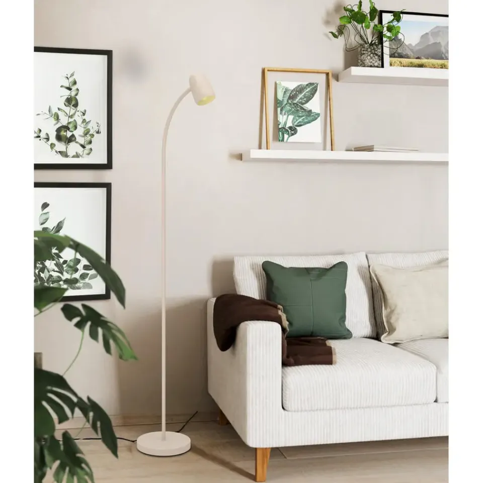 EGLO Carlo Vloerlamp - E14 - 170 cm - Zandkleur - Kantelbaar Hot