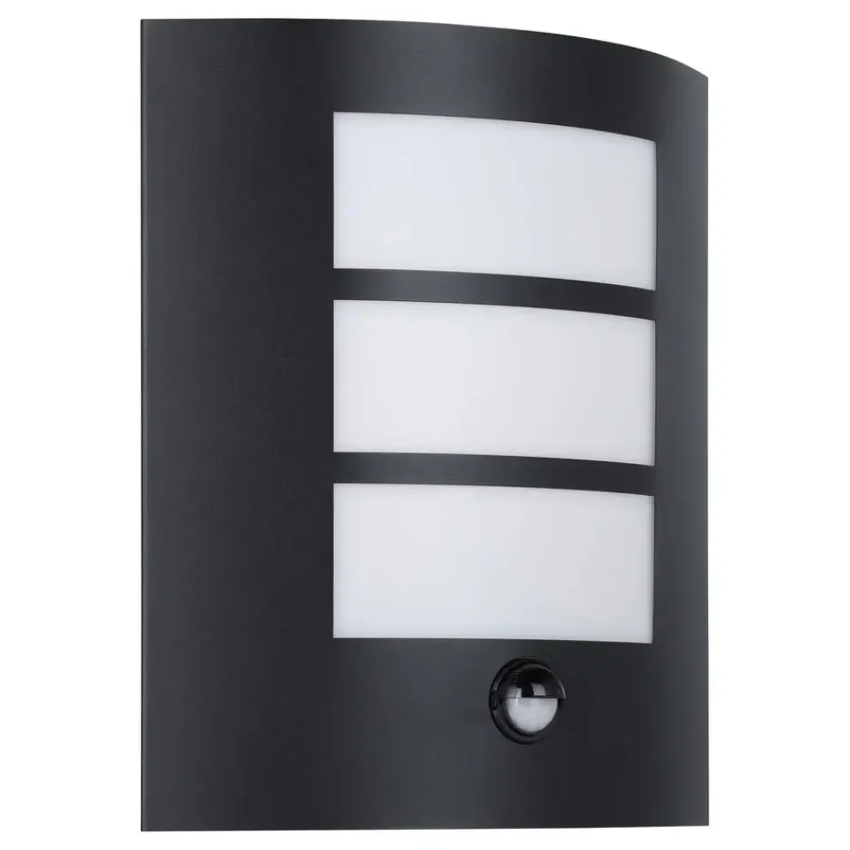 EGLO City Wandlamp - E27 - 23.5 cm - Zwart Outlet