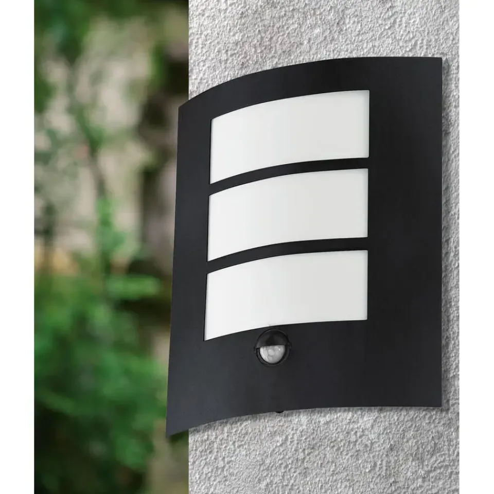 EGLO City Wandlamp - E27 - 23.5 cm - Zwart Outlet