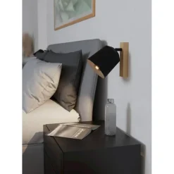 EGLO Cotorro Wandlamp - E27 - 14.5 cm - Zwart/Bruin Hot