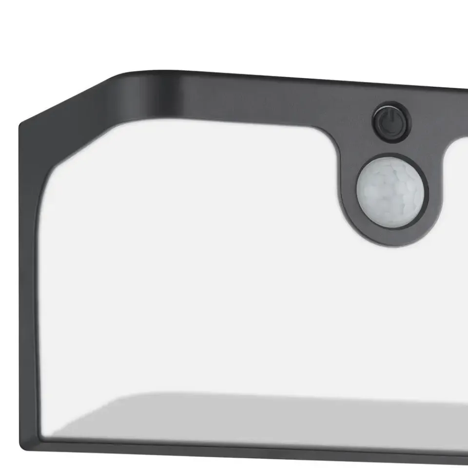 EGLO Croara Solar Wandlamp - LED - 15 cm - Antraciet/Wit Discount