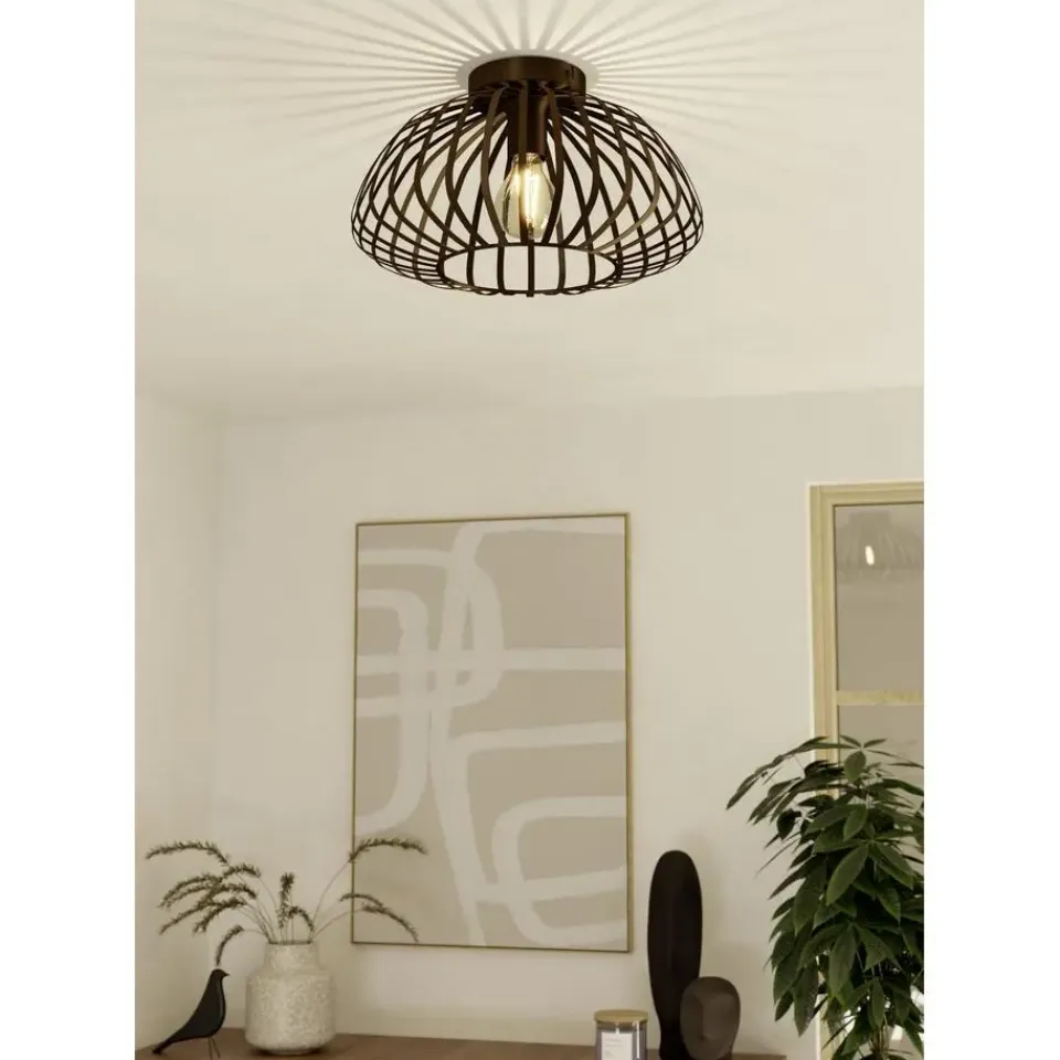 EGLO Espinal Plafondlamp - E27 - Ø 38.5 cm - Brons - Staal Online