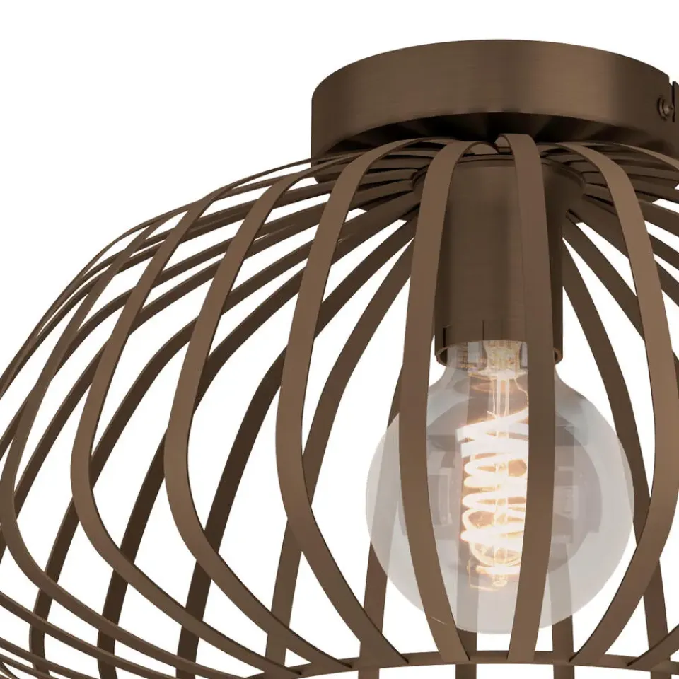 EGLO Espinal Plafondlamp - E27 - Ø 38.5 cm - Brons - Staal Online