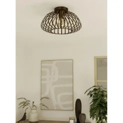 EGLO Espinal Plafondlamp - E27 - Ø 38.5 cm - Brons - Staal Online