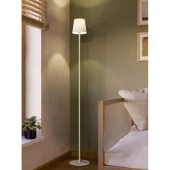 EGLO Fiorana Vloerlamp - E14 - Hoogte 140,5 cm - Zandkleur/Wit Outlet