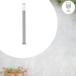 EGLO Helsinki Sokkellamp - Staande lamp - - E27 - 7.5 cm - RVS Sale