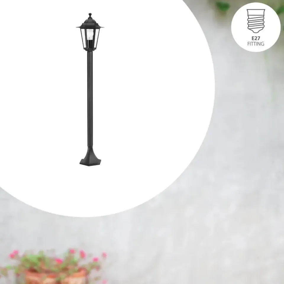 EGLO Laterna 4 Sokkellamp - Staande lamp - - E27 - 20.5 cm - Zwart Hot