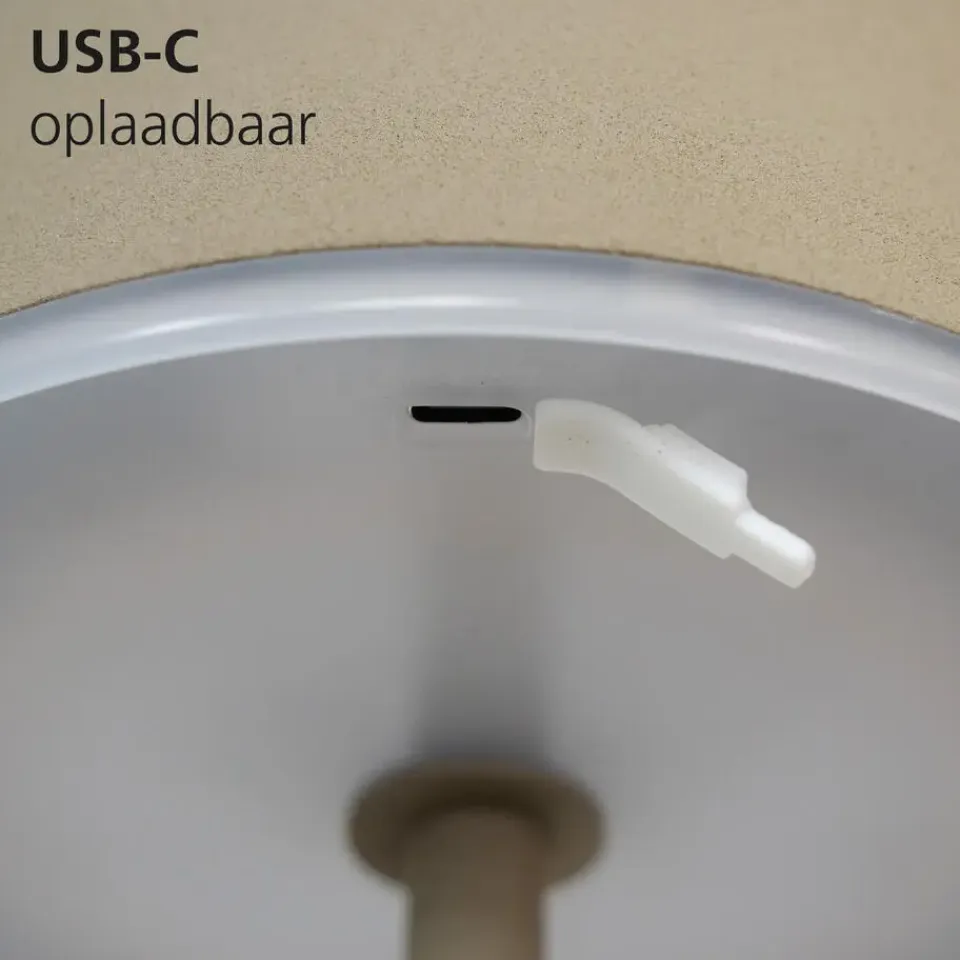 EGLO Mannera-L Staande lamp - USB-C - H 140 cm - Zand Clearance