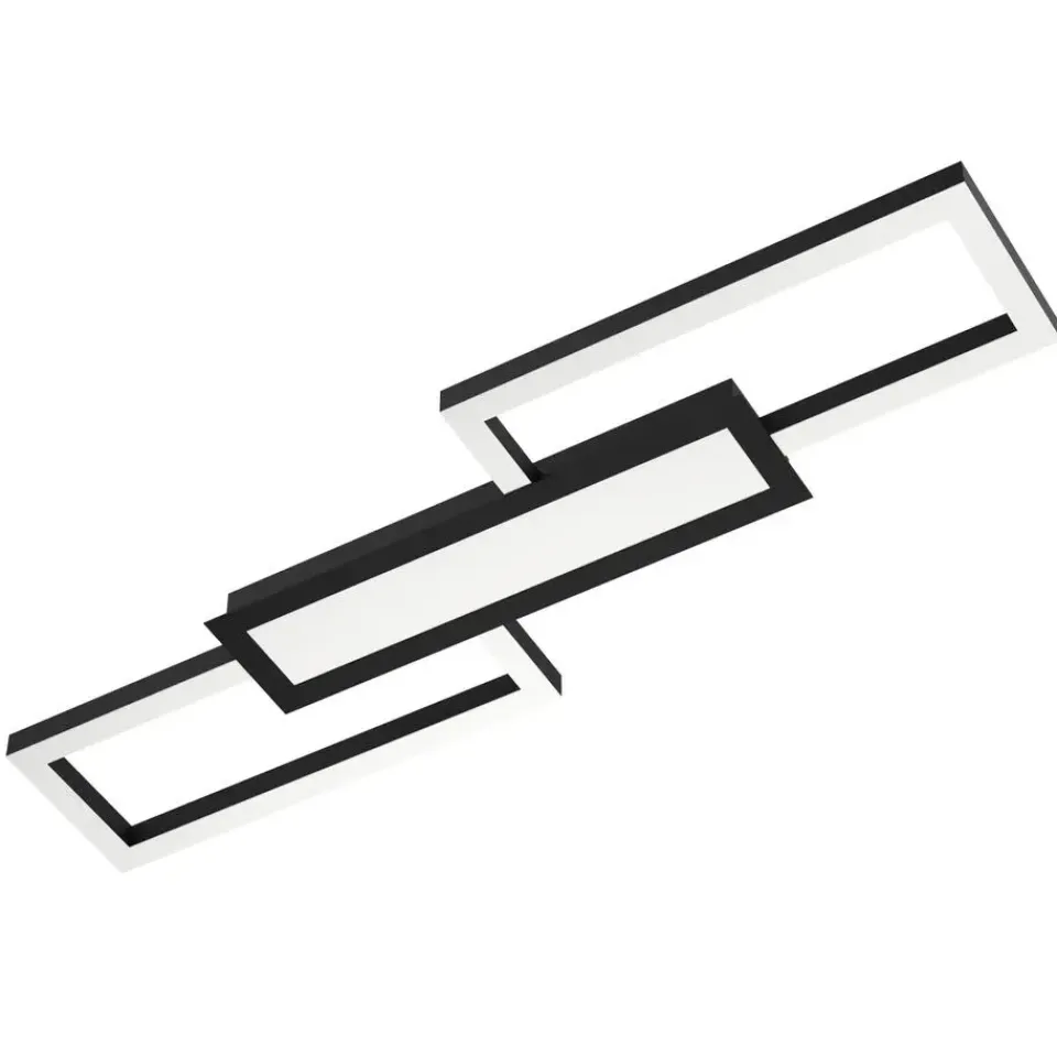 EGLO Monirote Plafonnière - LED - 78 cm - Zwart Clearance