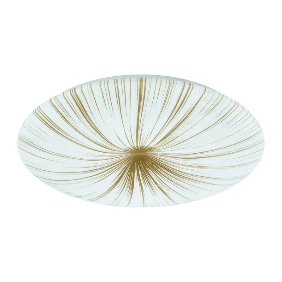EGLO Nieves 1 Plafond- en Wandlamp - LED - Ø 51 cm - Wit/Goud Hot