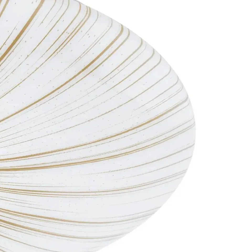 EGLO Nieves 1 Plafond- en Wandlamp - LED - Ø 51 cm - Wit/Goud Hot