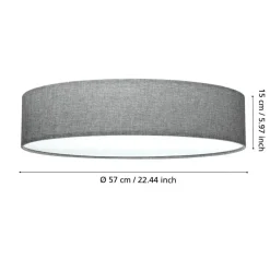 EGLO Pasteri Plafonnière - 57 cm - Wit Sale