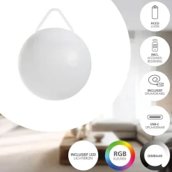 EGLO Poggiobello Tafellamp buiten - LED - Wit Sale