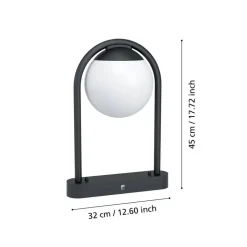 EGLO Prata Vecchia Sokkellamp - E27 - Ø 18 cm - Zwart Sale