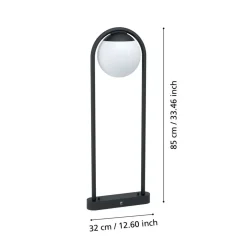 EGLO Prata Vecchia Staande lamp - E27 - 32 cm - Zwart Hot
