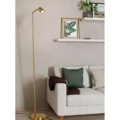 EGLO Rigomagno Vloerlamp - GU10 - H 151 cm - Staal - Goud Online